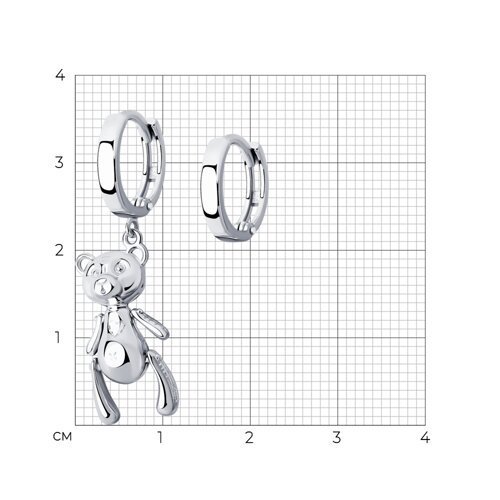 Серьги из серебра (Арт.94025725)