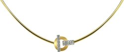 Ожерелье из золота с бриллиантом Русские Самоцветы (Арт.ty507tb3)