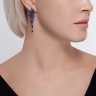 Серьги из серебра с фианитами (Арт.94026068)