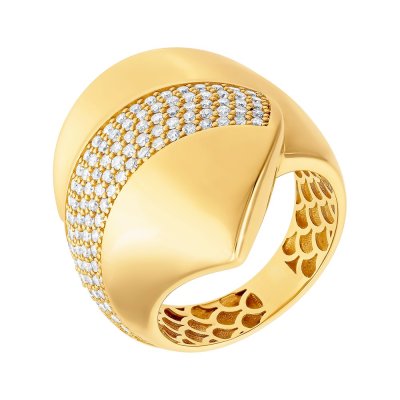 Кольцо из золота с бриллиантом (Арт.249250_ygdw_ko_yg)