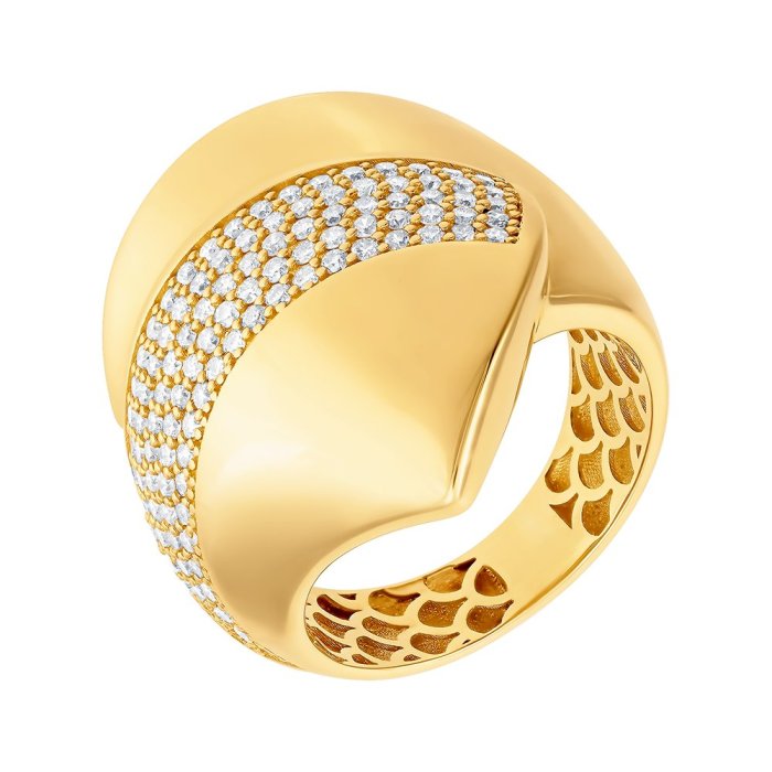 Кольцо из золота с бриллиантом (Арт.249250_ygdw_ko_yg)