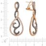 Серьги из золота с бриллиантом (Арт.aae4264_sr_dn_yg)
