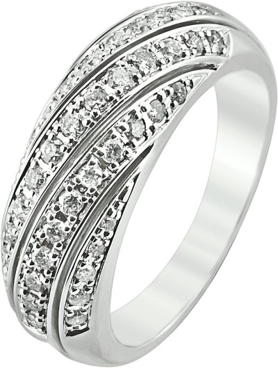 Кольцо с бриллиантами из белого золота «Elegance Waves» Diamanti (арт.7VH004GB2)