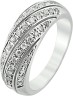 Кольцо с бриллиантами из белого золота «Elegance Waves» Diamanti (арт.7VH004GB2)