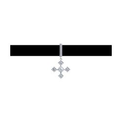 Колье из серебра с фианитами (Арт.94070299)
