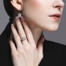 Серьги из белого золота с бриллиантами (Арт.1021736)