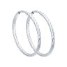 Серьги конго из серебра с алмазной гранью (Арт.94140014)