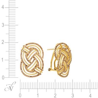 Серьги из золота с бриллиантом (Арт.e39225-3_sr_dn_yg)