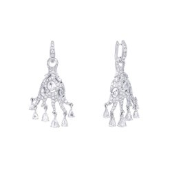 Серьги из белого золота с бриллиантом (Арт.e700429dia001_sr_wg)