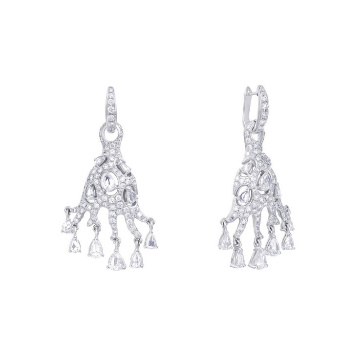Серьги из белого золота с бриллиантом (Арт.e700429dia001_sr_wg)