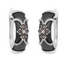 Серьги серебряные с керамикой и кубическим цирконием «Black Ceramic Grace» Fresh Jewelry (арт.TM-E01248-B-WB-X-X-DB)