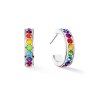 Coeur de lion пусеты multicolour silver la_0131_21-1517