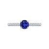 Кольцо из белого золота с бриллиантами и сапфиром «Полночный Свет» Соколов (арт.2011169-3)