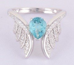 Кольцо из серебра с апатитом и фианитом (Арт.sm-r2916-1-x-w-bg-x-w)