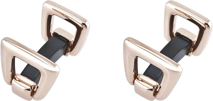 Запонки из ювелирного сплава с смолой (Арт.2-b-1004-13-e)