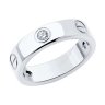 Кольцо из серебра с фианитами (Арт.94-110-02024-1)