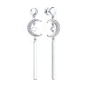 Серьги из серебра с фианитами (Арт.94023964)