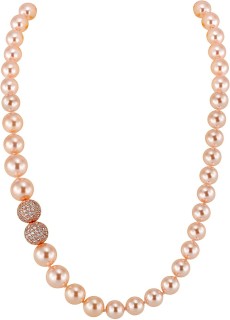 Ожерелье с жемчугом и кубическим цирконием Pearl Kiss 12R от Rivoli (арт.2L-RK-12)