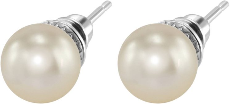 Серьги из серебра с жемчугом (Арт.aas-13-10-3-s)