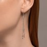 Серьги из белого золота с бриллиантами (Арт.1022264-3)