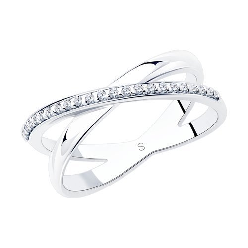 Кольцо из серебра с фианитами (Арт.94012051)