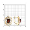 Серьги золотые пробы 585 с гранатом (Арт.51-320-02317-1)