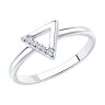Кольцо из серебра с фианитами (Арт.94012737)