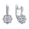 Серьги из белого золота с бриллиантами (Арт.52-220-02083-1)