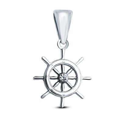 Подвеска Серебряные крылья (Арт.23ws-113_kubcirkonii)