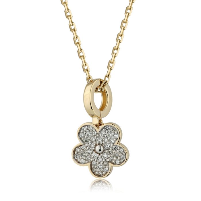 Ожерелье из золота с бриллиантом Русские Самоцветы (Арт.54139)