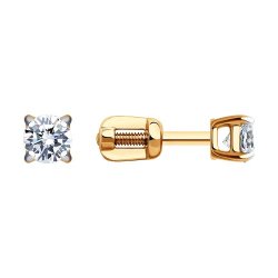 Серьги из золота с фианитами (Арт.0200120)