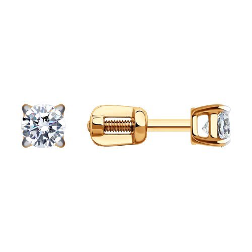Серьги из золота с фианитами (Арт.0200120)