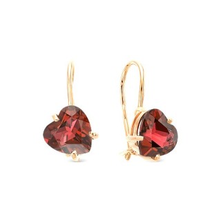 Серьги золотые с гранатом «Пламенные сердца» Magic Stones (арт.09-1-014-0300-010)