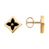 Серьги пусеты золотые пробы 585 с ониксом (Арт.729100) Серьги пусеты золотые пробы 585 с ониксом (Арт.729100)