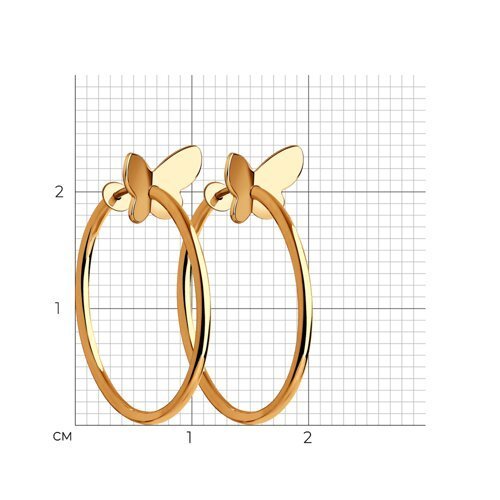Серьги из золота (Арт.029051)