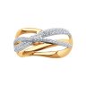 Кольцо из золота с фианитами (Арт.018691-4)