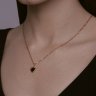 Колье золотое пробы 585 с агатом (Арт.770420)