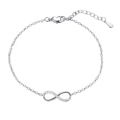 Браслет из серебра с фианитом (Арт.cz-b00029-x-w-x-x-w)