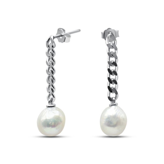 Серьги Серебряные крылья (Арт.022043425a_zhemchugbarokkokult)