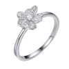 Кольцо серебряное с фианитами «Flower Shine» Fresh Jewelry (арт.CZ-R00644-X-W-X-X-W)