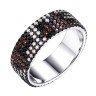 Кольцо с фианитами «Wild Contrast» из серебра 925 пробы Fresh Jewelry (арт.MP-R00904-X-WB-X-X-Mix)