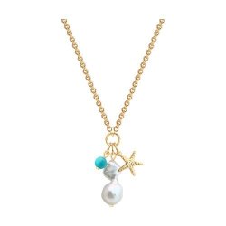 Колье из золочёного серебра с полудрагоценными вставками (Арт.93-370-00026-1) Колье из золочёного серебра с полудрагоценными вставками (Арт.93-370-00026-1)