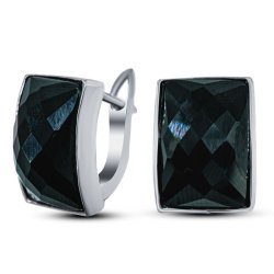 Серьги Серебряные крылья (Арт.220028-70-257_oniks)