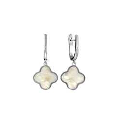 Серьги из серебра с жемчугом и фианитом (Арт.tc-e01590-x-w-pn-x-w)