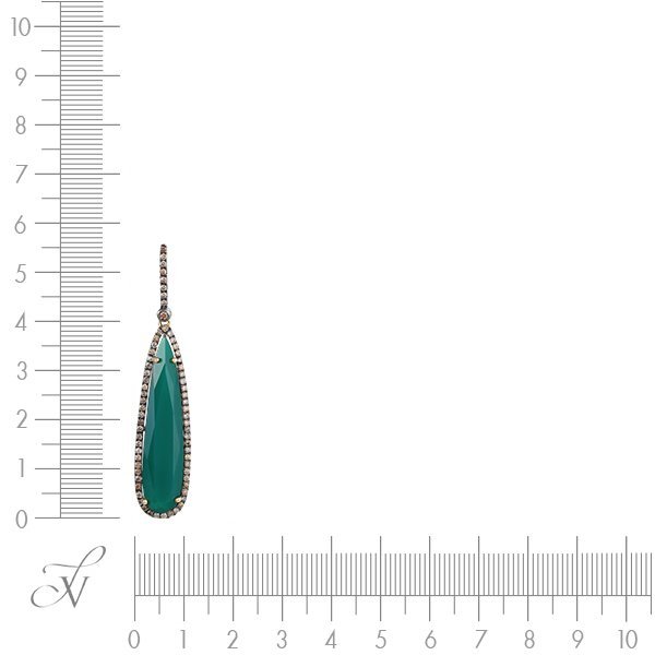 Кулон из золота с агатом и бриллиантом (Арт.hf02170p-y-gab_dn_zag_yg)