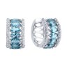 Серьги из серебра с ситаллами и фианитами (Арт.94-320-02192-2)