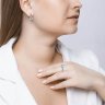 Серьги из серебра с голубыми топазами (Арт.92021398)