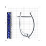 Серьги из белого золота с бриллиантами и сапфирами (Арт.2020836-3)