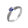 Кольцо с танзанитом и фианитами «Mystic Ocean» Fresh Jewelry (арт.SM-R01830-X-W-TN-X-W)