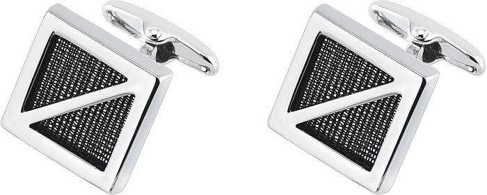 Запонки из ювелирного сплава с смолой (Арт.2-b-1005-20-e)